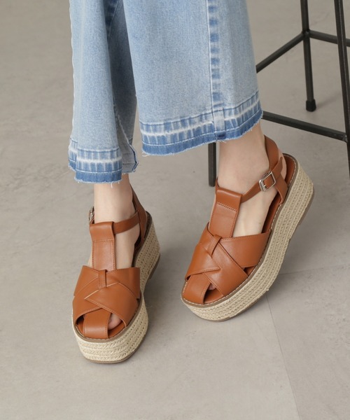 FREE'S MART（フリーズマート）の「◆ジュートグルカサンダル（サンダル・レディース・ブラウン/ブラック/ホワイト・MEDIUM/SMALL）」の3枚目の写真