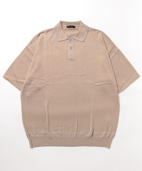 【セール】ステッチポロP/O(BL)（ポロシャツ）｜VIBGYOR（ヴィブジョー）