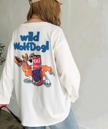 WolfDog刺しゅうルーズロンT