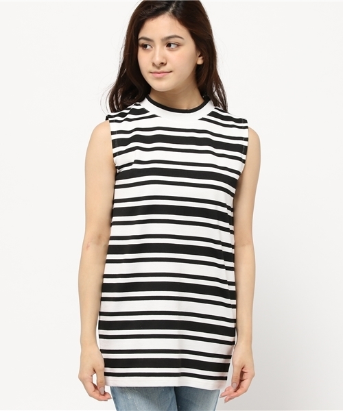 N.（N. Natural Beauty Basic）（エヌエヌナチュラルビューティーベーシック）の「ポンチノースリチュニックカットソー（Tシャツ/カットソー・レディース・ブラック系その他/ダークネイビー・MEDIUM）」の9枚目の写真