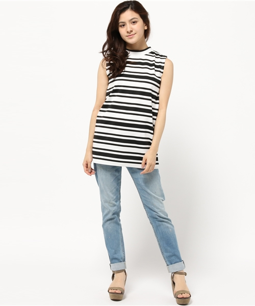 N.（N. Natural Beauty Basic）（エヌエヌナチュラルビューティーベーシック）の「ポンチノースリチュニックカットソー（Tシャツ/カットソー・レディース・ブラック系その他/ダークネイビー・MEDIUM）」の12枚目の写真