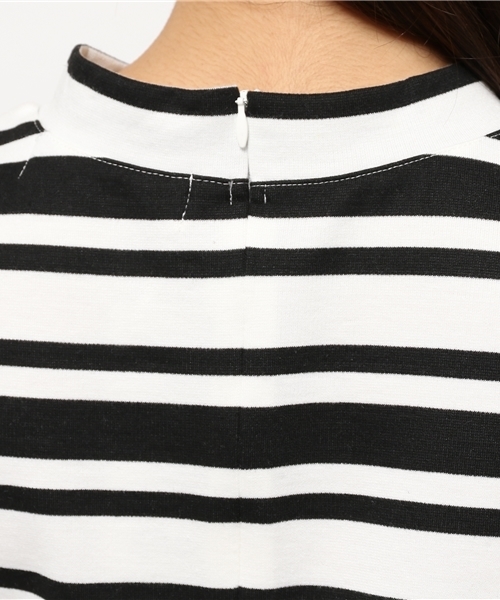 N.（N. Natural Beauty Basic）（エヌエヌナチュラルビューティーベーシック）の「ポンチノースリチュニックカットソー（Tシャツ/カットソー・レディース・ブラック系その他/ダークネイビー・MEDIUM）」の4枚目の写真