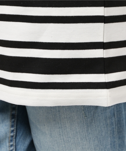 N.（N. Natural Beauty Basic）（エヌエヌナチュラルビューティーベーシック）の「ポンチノースリチュニックカットソー（Tシャツ/カットソー・レディース・ブラック系その他/ダークネイビー・MEDIUM）」の6枚目の写真