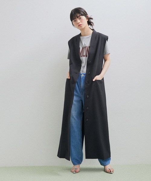 新品　ADAM ET ROPE アダムエロペ　ノーカラージレ ADAM ET ROPE' ジャケット ノーカラージャケット 「Chambrer