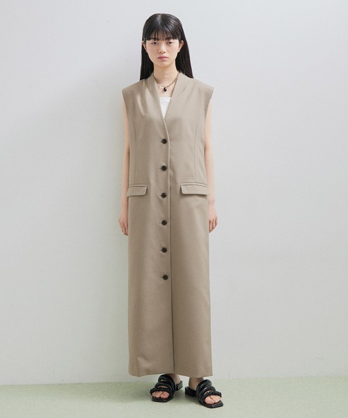 新品　ADAM ET ROPE アダムエロペ　ノーカラージレ ADAM ET ROPE' ジャケット ノーカラージャケット 「Chambrer
