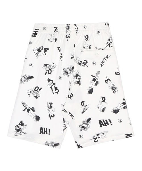 bonjour records（ボンジュールレコーズ）の「【Richardson/リチャードソン】 Crepax Aloha Shorts クレパックスアロハショーツ（その他パンツ・メンズ・ホワイト/ブラック・XL/L/M）」の6枚目の写真