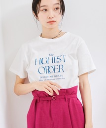 VIS | 【接触冷感・洗える】シンプルロゴTシャツ(Tシャツ/カットソー)