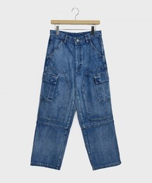 KIIT DOUBLE KNEE CARGO PANTS DENIM (KIP-P94A-006)