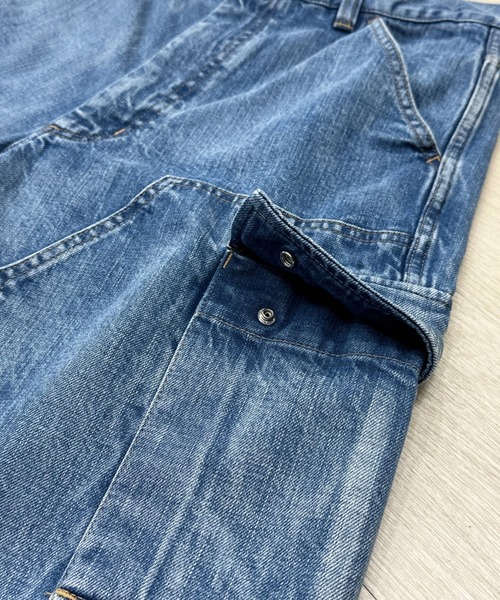 KIIT（キート）の「KIIT DOUBLE KNEE CARGO PANTS DENIM (KIP-P94A-006)（デニムパンツ・メンズ・インディゴブルー・3/1/2）」の5枚目の写真
