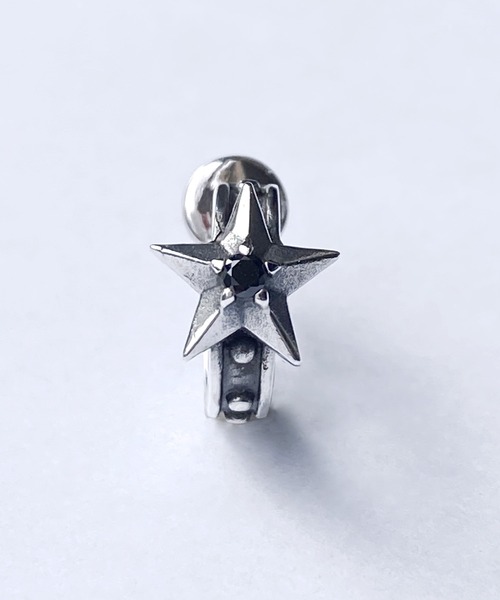 bizarre(ビザール)の「スターリーフープピアス SILVER(ピアス(片耳用)・レディース・シルバー・FREE)」の2枚目の写真