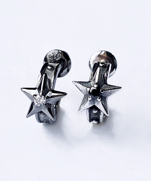 bizarre(ビザール)の「スターリーフープピアス SILVER(ピアス(片耳用)・レディース・シルバー・FREE)」の4枚目の写真