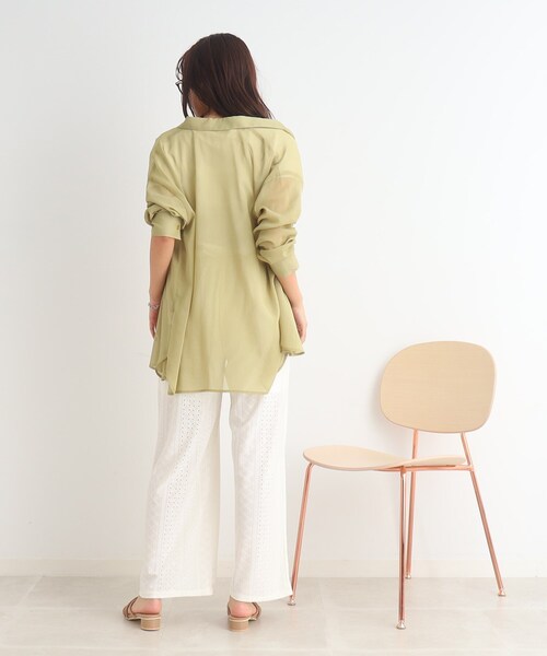 Cutie Blonde（キューティーブロンド）の「◆レース使いで上品さも兼ね備えた イージーワイドパンツ（その他パンツ・レディース・ブラック/アイボリー・00）」の20枚目の写真