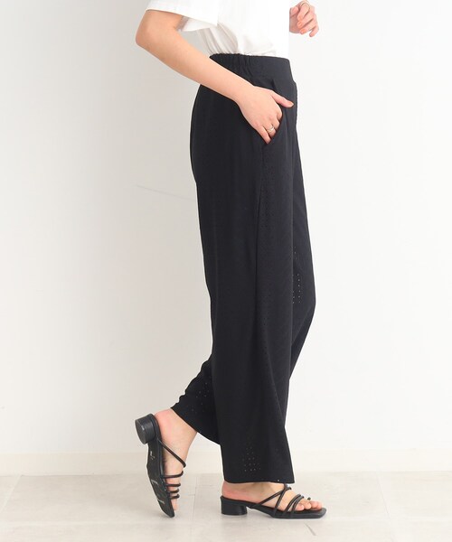 Cutie Blonde（キューティーブロンド）の「◆レース使いで上品さも兼ね備えた イージーワイドパンツ（その他パンツ・レディース・ブラック/アイボリー・00）」の17枚目の写真