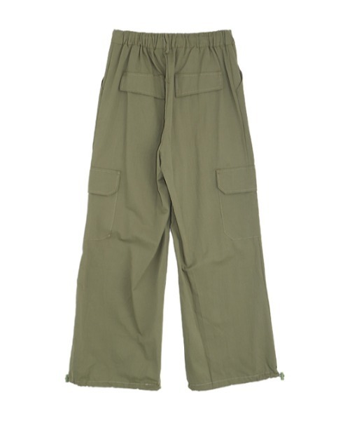 AMAIL(アマイル)の「Yuru cargo pants(カーゴパンツ・レディース・カーキ/ブラック・FREE)」の12枚目の写真