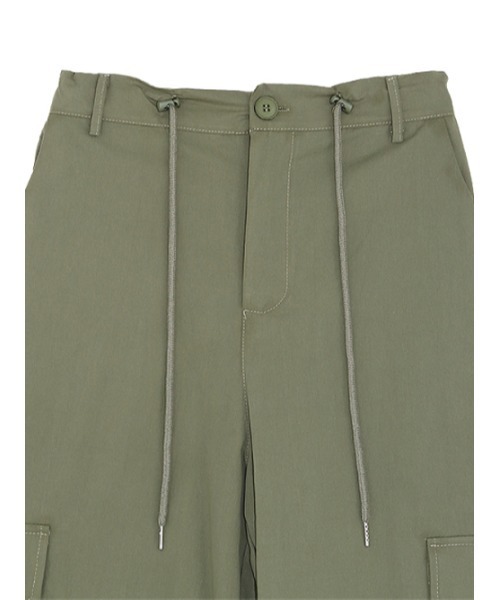 AMAIL(アマイル)の「Yuru cargo pants(カーゴパンツ・レディース・カーキ/ブラック・FREE)」の13枚目の写真