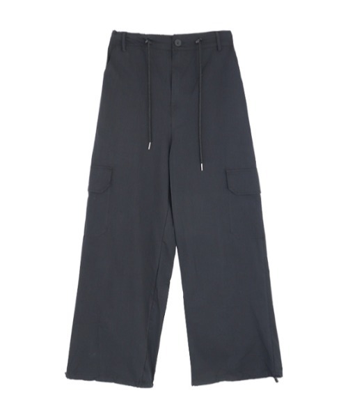AMAIL(アマイル)の「Yuru cargo pants(カーゴパンツ・レディース・カーキ/ブラック・FREE)」の10枚目の写真