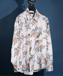 ビッグシルエット総柄シャツ