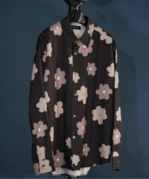 ビッグシルエット総柄シャツ