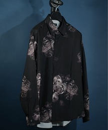 ビッグシルエット総柄シャツ