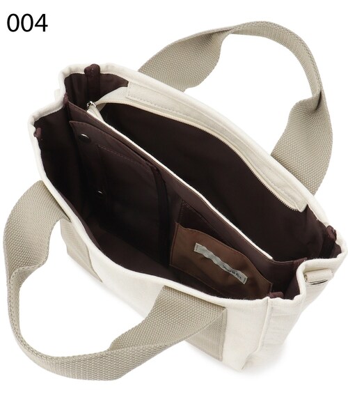 SHOO・LA・RUE(シューラルー)の「◆【仕切りが動く】整理整頓できちゃうハンプトートバッグ(トートバッグ・レディース・グレー/グリーン/アイボリー・00)」の10枚目の写真