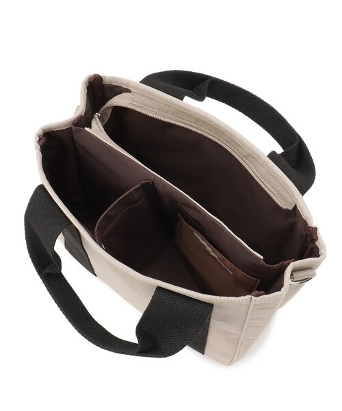 SHOO・LA・RUE(シューラルー)の「◆【仕切りが動く】整理整頓できちゃうハンプトートバッグ(トートバッグ・レディース・グレー/グリーン/アイボリー・00)」の19枚目の写真