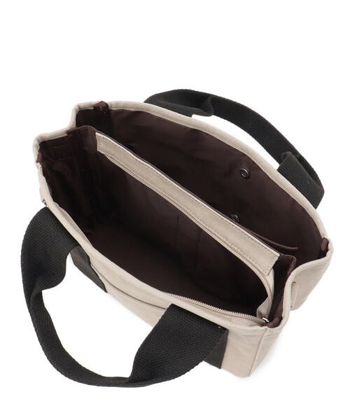 SHOO・LA・RUE(シューラルー)の「◆【仕切りが動く】整理整頓できちゃうハンプトートバッグ(トートバッグ・レディース・グレー/グリーン/アイボリー・00)」の5枚目の写真