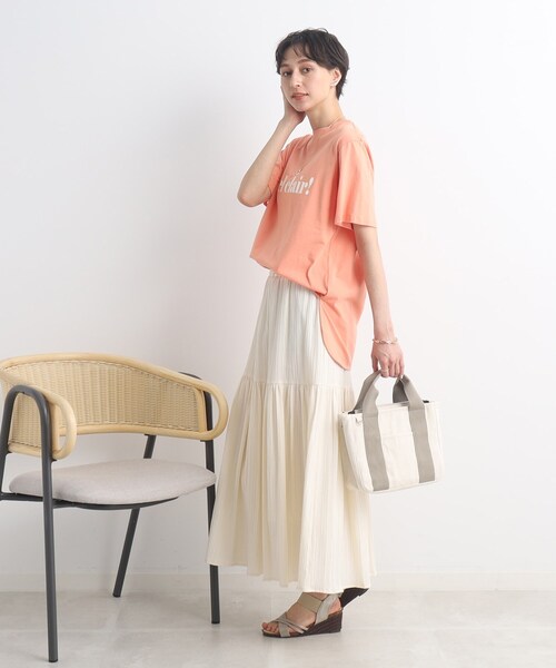 SHOO・LA・RUE(シューラルー)の「◆【仕切りが動く】整理整頓できちゃうハンプトートバッグ(トートバッグ・レディース・グレー/グリーン/アイボリー・00)」の22枚目の写真