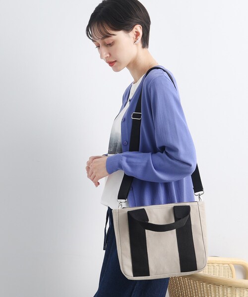 SHOO・LA・RUE(シューラルー)の「◆【仕切りが動く】整理整頓できちゃうハンプトートバッグ(トートバッグ・レディース・グレー/グリーン/アイボリー・00)」の20枚目の写真