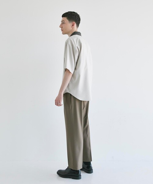 CITY TOKYO（シティトウキョウ）の「デザインハーフジップシャツ（シャツ/ブラウス・メンズ・ブラック系その他2/グレー系その他2/ダークブルー・1/2/3）」の16枚目の写真