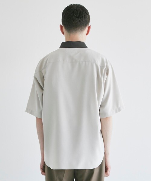 CITY TOKYO（シティトウキョウ）の「デザインハーフジップシャツ（シャツ/ブラウス・メンズ・ブラック系その他2/グレー系その他2/ダークブルー・1/2/3）」の13枚目の写真