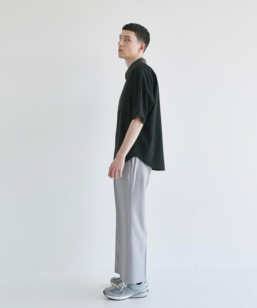 CITY TOKYO（シティトウキョウ）の「デザインハーフジップシャツ（シャツ/ブラウス・メンズ・ブラック系その他2/グレー系その他2/ダークブルー・1/2/3）」の10枚目の写真