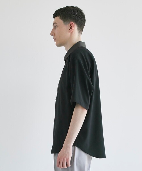 CITY TOKYO（シティトウキョウ）の「デザインハーフジップシャツ（シャツ/ブラウス・メンズ・ブラック系その他2/グレー系その他2/ダークブルー・1/2/3）」の7枚目の写真