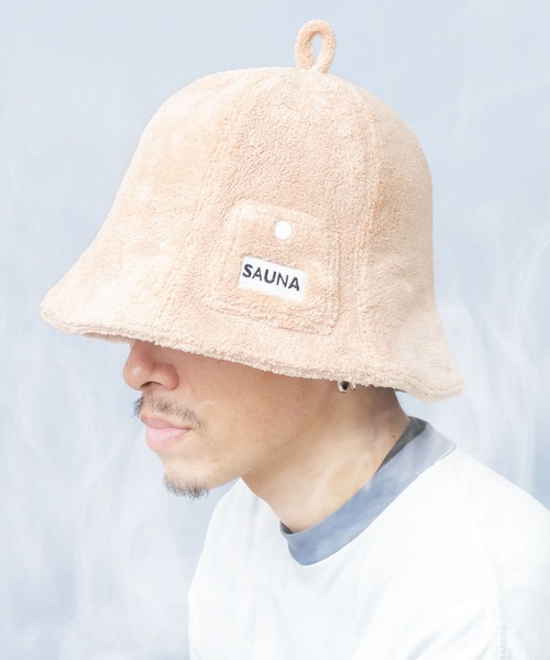 A.M.S.(エーエムエス)の「肉厚パイル チューリップ型 サウナハット A.M.S.別注モデル(ハット・メンズ・ブラック/ベージュ/ネイビー/グレー/オフホワイト/ブルー/ライトパープル/イエロー/レッド・FREE)」の4枚目の写真