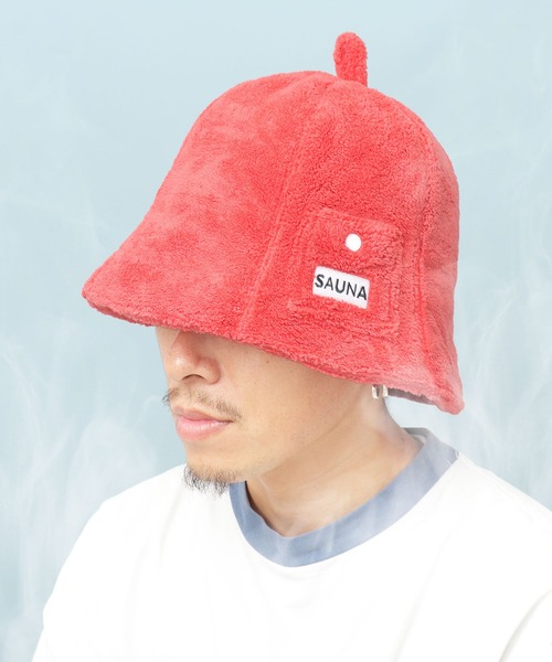 A.M.S.(エーエムエス)の「肉厚パイル チューリップ型 サウナハット A.M.S.別注モデル(ハット・メンズ・ブラック/ベージュ/ネイビー/グレー/オフホワイト/ブルー/ライトパープル/イエロー/レッド・FREE)」の9枚目の写真