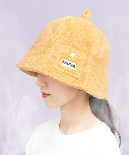 A.M.S.(エーエムエス)の「肉厚パイル チューリップ型 サウナハット A.M.S.別注モデル(ハット・メンズ・ブラック/ベージュ/ネイビー/グレー/オフホワイト/ブルー/ライトパープル/イエロー/レッド・FREE)」の8枚目の写真