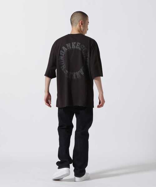 DANKE SCHON(ダンケシェーン)の「DankeSchon/ダンケシェーン/PIGMENT CIRCLE LOGO SST/ピグメントサークルロゴTシャツ(Tシャツ/カットソー・メンズ・グレー/ブラック・F)」の6枚目の写真