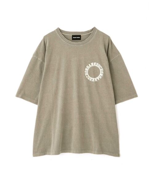 DANKE SCHON(ダンケシェーン)の「DankeSchon/ダンケシェーン/PIGMENT CIRCLE LOGO SST/ピグメントサークルロゴTシャツ(Tシャツ/カットソー・メンズ・グレー/ブラック・F)」の14枚目の写真