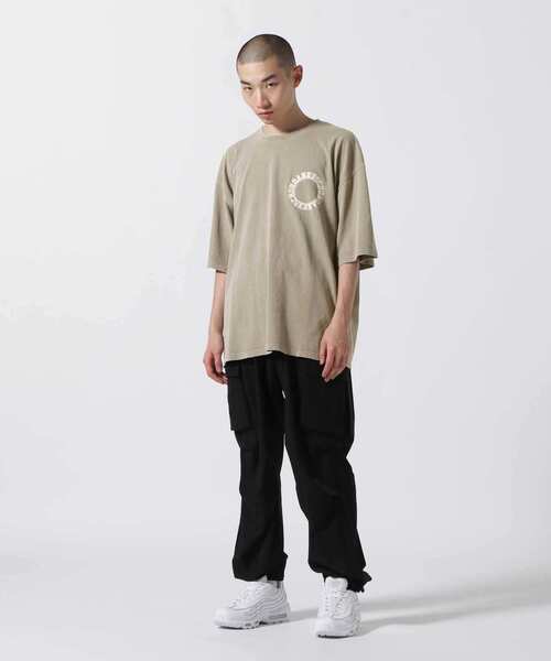DANKE SCHON(ダンケシェーン)の「DankeSchon/ダンケシェーン/PIGMENT CIRCLE LOGO SST/ピグメントサークルロゴTシャツ(Tシャツ/カットソー・メンズ・グレー/ブラック・F)」の16枚目の写真