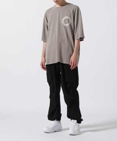 DANKE SCHON(ダンケシェーン)の「DankeSchon/ダンケシェーン/PIGMENT CIRCLE LOGO SST/ピグメントサークルロゴTシャツ(Tシャツ/カットソー・メンズ・グレー/ブラック・F)」の21枚目の写真