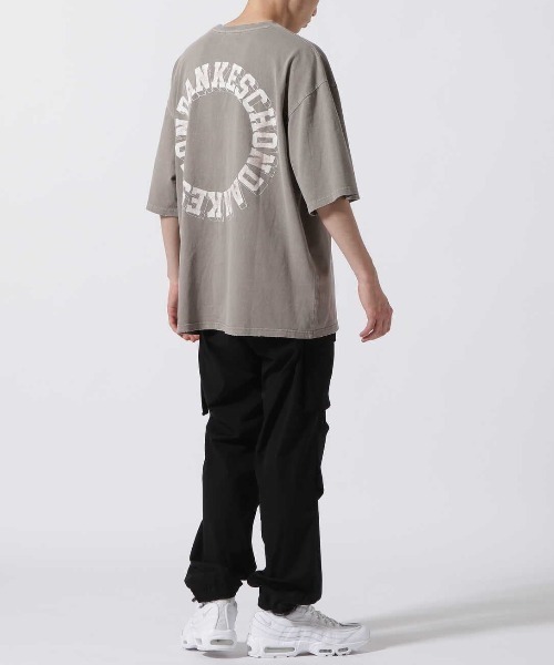 DANKE SCHON(ダンケシェーン)の「DankeSchon/ダンケシェーン/PIGMENT CIRCLE LOGO SST/ピグメントサークルロゴTシャツ(Tシャツ/カットソー・メンズ・グレー/ブラック・F)」の20枚目の写真