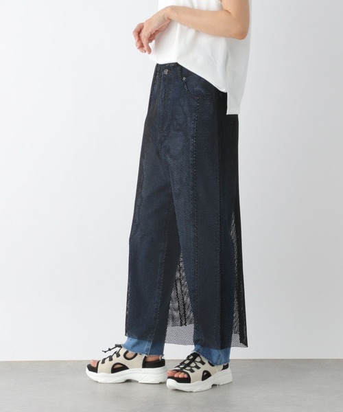 LEPSIM(レプシィム)の「メッシュレイヤードフレアスカート 964242(スカート・レディース・ブラック/オフホワイト/ライトグレー・FREE)」の9枚目の写真