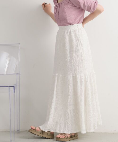 RETRO GIRL(レトロガール)の「ふくれジャガード切替SK(スカート・レディース・ブラック/アイボリー/ブラウン・FREE)」の19枚目の写真