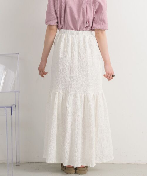 RETRO GIRL(レトロガール)の「ふくれジャガード切替SK(スカート・レディース・ブラック/アイボリー/ブラウン・FREE)」の22枚目の写真