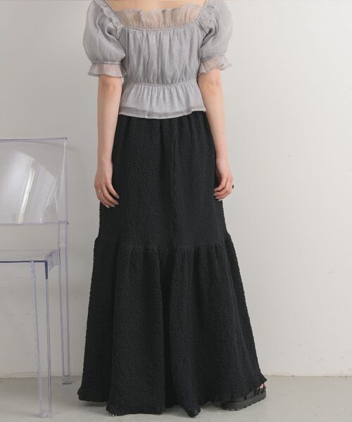 RETRO GIRL(レトロガール)の「ふくれジャガード切替SK(スカート・レディース・ブラック/アイボリー/ブラウン・FREE)」の20枚目の写真