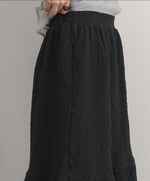 RETRO GIRL(レトロガール)の「ふくれジャガード切替SK(スカート・レディース・ブラック/アイボリー/ブラウン・FREE)」の12枚目の写真