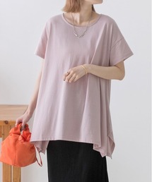 チュニック丈 イレギュラーヘムTシャツ