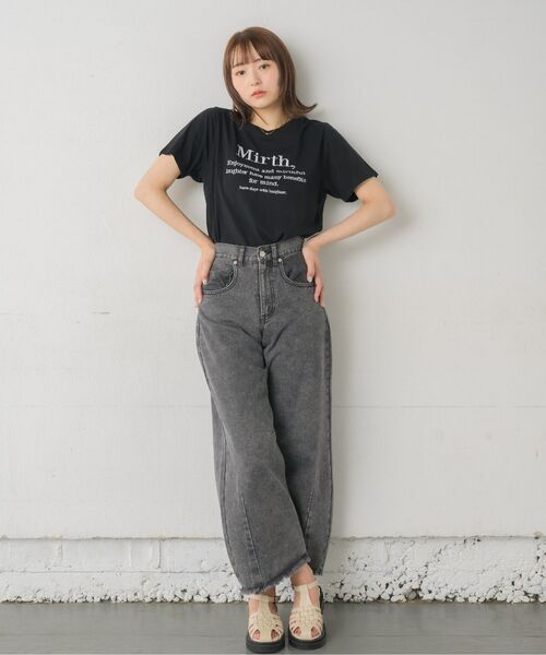 RETRO GIRL（レトロガール）の「カーブデニムPT（デニムパンツ・レディース・ブラック/ブルー系その他5/ライトブルー・MEDIUM/LARGE）」の9枚目の写真