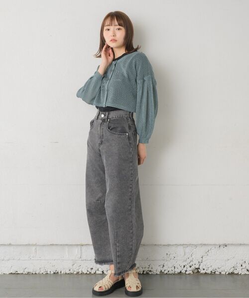 RETRO GIRL（レトロガール）の「カーブデニムPT（デニムパンツ・レディース・ブラック/ブルー系その他5/ライトブルー・MEDIUM/LARGE）」の10枚目の写真