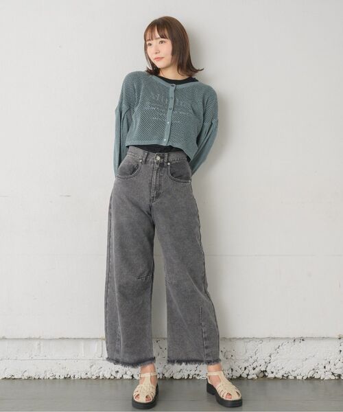 RETRO GIRL（レトロガール）の「カーブデニムPT（デニムパンツ・レディース・ブラック/ブルー系その他5/ライトブルー・MEDIUM/LARGE）」の11枚目の写真