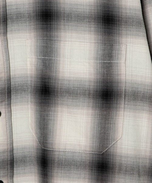 WEGO（ウィゴー）の「WEGO/オンブレチェックBIGシャツ（シャツ/ブラウス・メンズ・ブラック系その他2/ベージュ系その他2・LARGE/MEDIUM）」の19枚目の写真